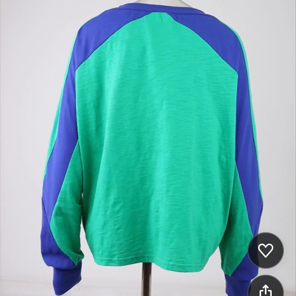Keshely Oversized Long Sleeve T-Shirt, Size Small For Women View 3
